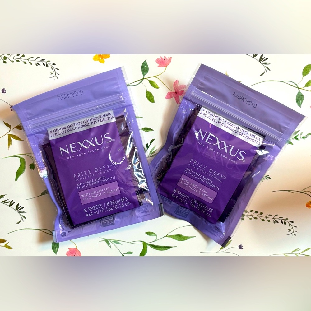 Nexxus Frizz Defy Anti-Frizz Sheets Active Frizz Control 8 Sheets (2 Packs)